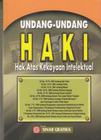 Undang-Undang Haki Hak Atas Kekayaan Intelkektual