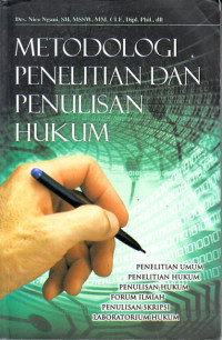 Metodologi penelitian dan penulisan hukum