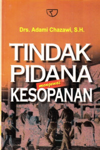 Tindak Pidanan mengenai Kesopanan