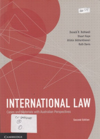 International Law :  Cases And Materials With Australian Perspectives