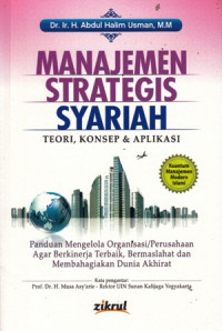 Manajemen Strategis Syariah : Teori, Konsep & Aplikasi