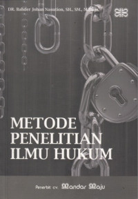 Metode Penelitian Ilmu Hukum