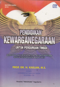 Pendidikan Kewarganegaraan Untuk Perguruan Tinggi: Materi Baru 2016