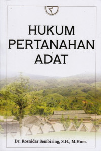 Hukum Pertanahan Adat