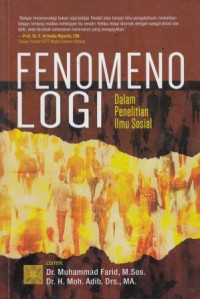 Fenomenologi: Dalam Penelitian Ilmu Sosial