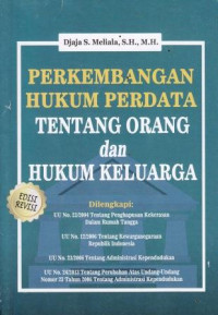 Perkembangan Hukum Perdata Tentang Orang Dan Hukum Keluarga