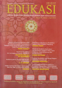 Edukasi Jurnal Penelitian Agama Dan Keagamaan : Volume 16, Nomor 1, April 2018