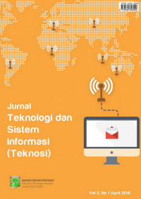 Jurnal  Nasional Teknologi dan Sistem Informasi : Vol 2, No 1 (2016)