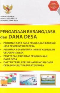 PENGADAAN BARANG/JASA dan DANA DESA