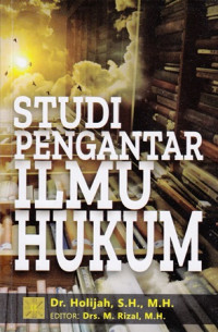 Studi pengantar ilmu hukum