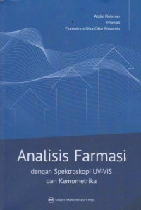 Analisis Farmasi Dengan Spektroskopi UV-VIS Dan Kemometrika