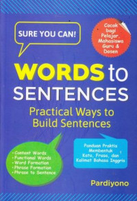 Sure You Can! Words To Sentences