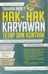 Tahukah anda ?  Hak-Hak Karyawan Tetap dan Kontrak