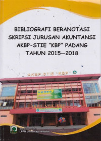 Bibliografi Beranotasi Skripsi Jurusan Akuntasi AKBP -STIE 