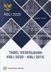 Tabel Kesesuaian KBLI 2020 - KBLI 2015