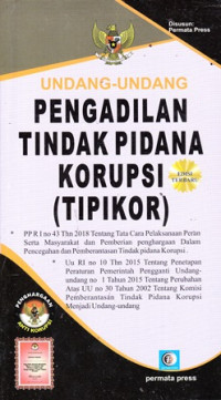 Undang-Undang Pengadilan Tindak Pidana (Tipikor)