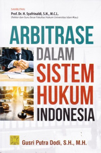 Arbitrasi dalam sistem hukum indonesia