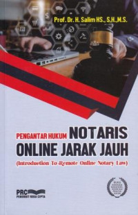 Pengantar Hukum Notaris Online Jaraj Jauh (Introduction To Remote Online Notary Law)