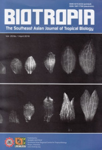 Biotrapia The Southeast Asian Journal of Tropical Biology : Vol 25, No 1 , April 2018