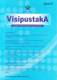 Jurnal Visipustaka : Jaringan Informasi Antarperpustakaan : Vol. 23 No. 1, April 2021