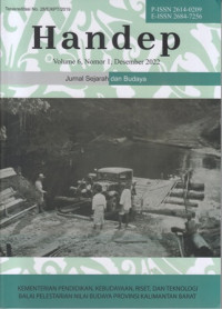 Jurnal Sejarah dan Budaya : Handep vol 6, nomor 1 Desember 2022