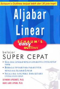 Aljabar Linear: Schaum's Easy Outlines