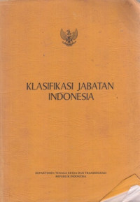 Klasifikasi Jabatan Indonesia