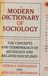 Modern Dictionary of Sociology