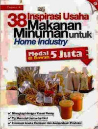 38 Inspirasi Usaha Makanan minuman untuk Home Industry : Modal di Bawah 5 Juta