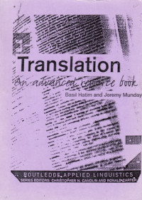 Translation An Advanced Resource Book