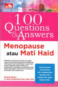 100 Quesrtions Dan Answers Menopause Atau Mati Haid