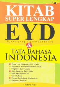 Kitab Super Lengkap EYD dan tata Bahasa Indonesia