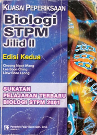 Kuasai Peperiksaan Biologi STPM Jilid II