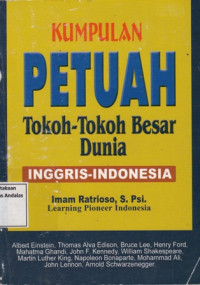 Kumpulan petuah Tokoh-Tokoh Besar Dunia Inggris - Indonesia