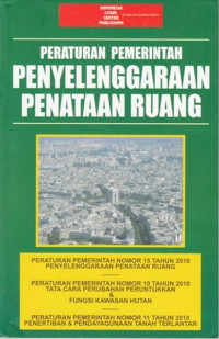 Peraturan Pemerintah Penyelenggaraan Penataan Ruang