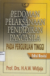 Pedoman Pelaksanaan Pendidikan Pancasila Pada Perguruan Tinggi