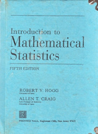 Introduction to Mathematical Statistics