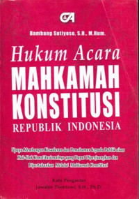 Hukum Acara Mahkamah Konstitusi Republik Indonesia