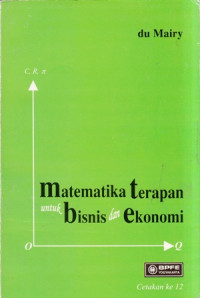 Matematika Terapan Untuk Bisnis Dan Ekonomi