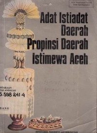 Adat Istiadat Daerah Propinsi Daerah Istimewa Aceh