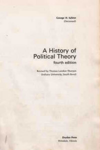 A History of Political Theory