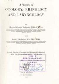 A Manual Of Otology  Rhinology And Laryngology Ballenger