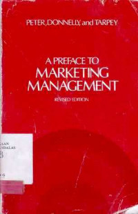 A Preface to Marketing Management