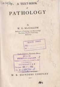 A Text-Book Pathology