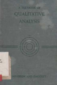 A Textbook of qualitative analysis