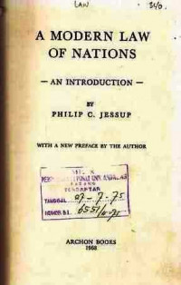 A Modern law of nations an introduction.