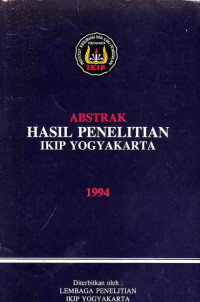 Abstrak Hasil Penelitian IKIP Yogyakarta 1994