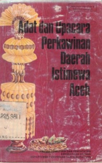 Adat Dan Upacara Perkawinan Daerah Istimewa Aceh