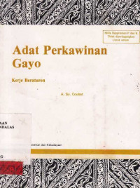 Adat Perkawinan Gayo : Kerje Beraturen