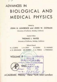 Advance In Biological and Medical Physics Volume 9